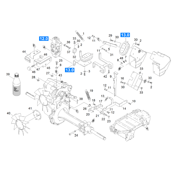 Mounting Parts Axle