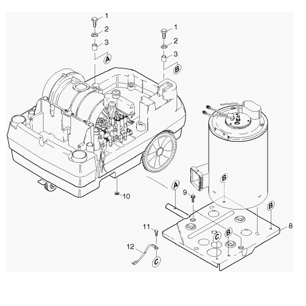 Burner Mounting Part - Septimus Spares